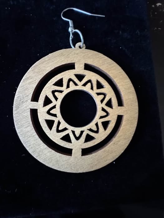 TRIBAL WOOD EARRINGS