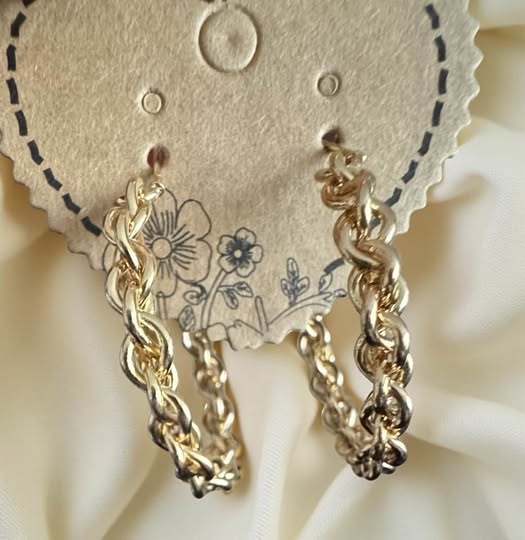 CHAIN GOLD MINI HOOPS