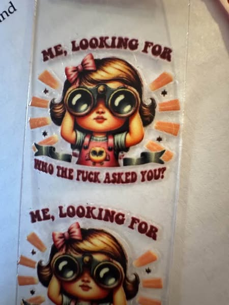 BOOK MARKER "ME LOOKING" FOR ADULTS ONLY