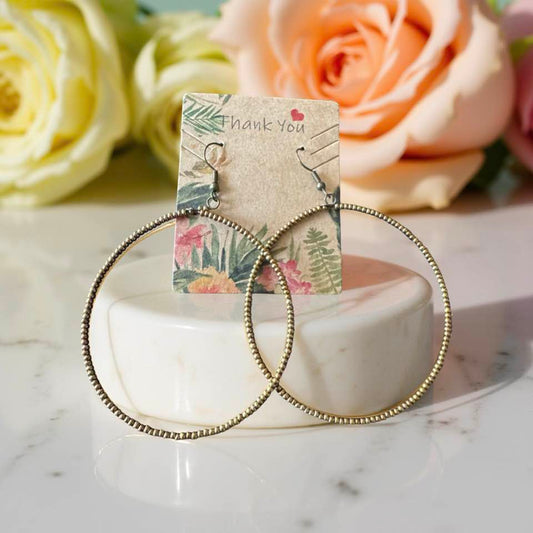 ROUND BRASS EARRINGS