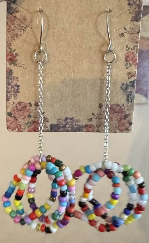 MULTI COLOR BEADS EARRINGS