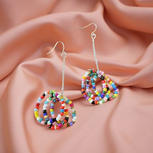 MULTI COLOR BEADS EARRINGS