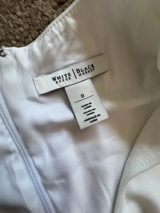 WHITE MID DRESS SIZE 0