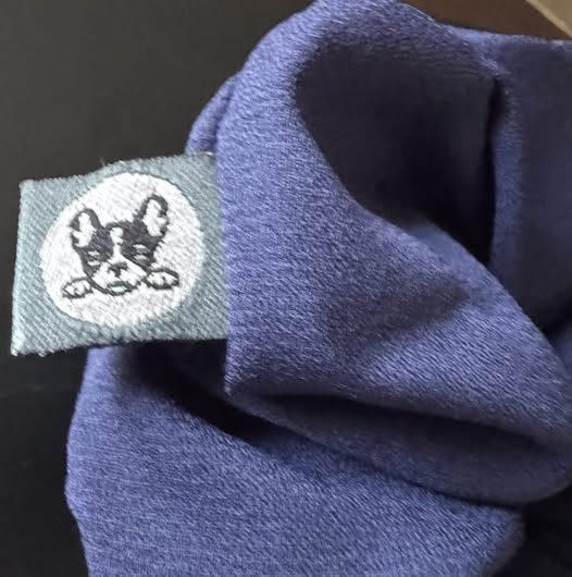 BLUE FRENCHIE SET OF 6 SCRUNCHIES