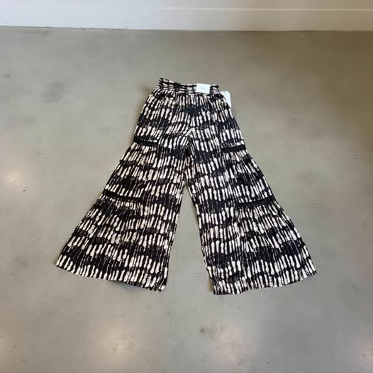 TIE DYE WIDE LEG PANTS SIZE S