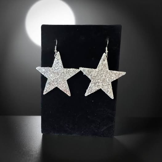 SILVER STAR EARRINGS