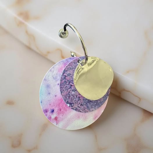 TRIPLE DISC EARRINGS