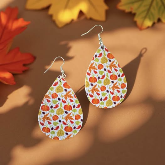 HALLOWEEN LEATHER EARRINGS