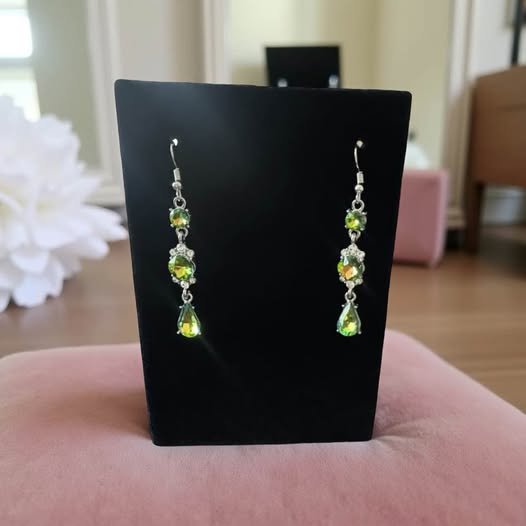 GREEN OIL SPILL EARRINGS