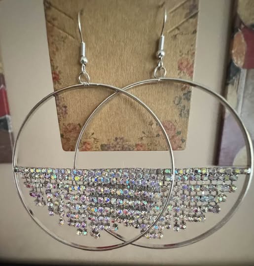 IRIDESCENT CASCADE EARRINGS