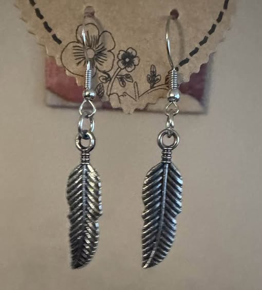 MINI SILVER LEAF EARRINGS