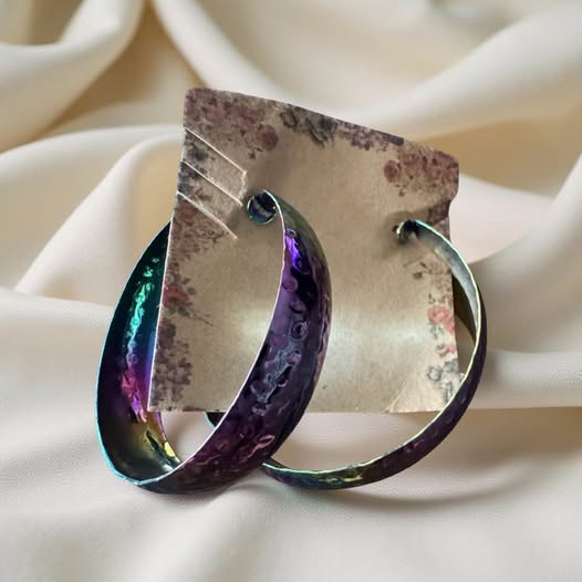 OIL SPILL GYPSY HOOPS