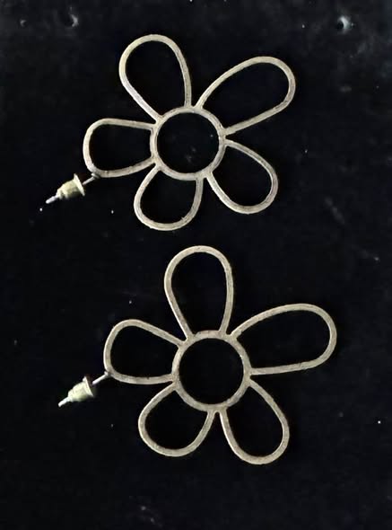 COPPER DAISY EARRINGS
