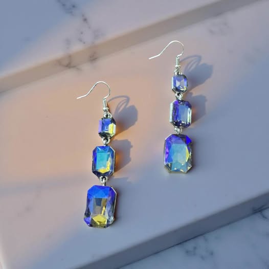 BLUE OIL SPILL EARRINGS