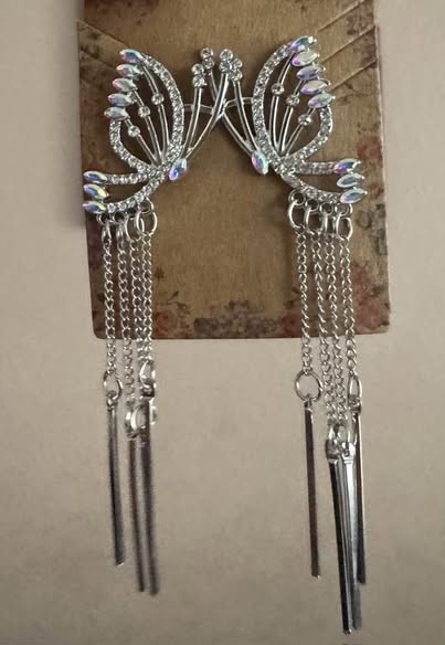 IRIDESCENT BUTTERFLY EARRINGS