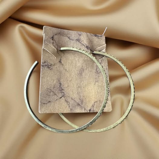 BRASS BLING HOOPS