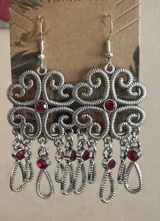 SILVER TASSEL EARRINGS
