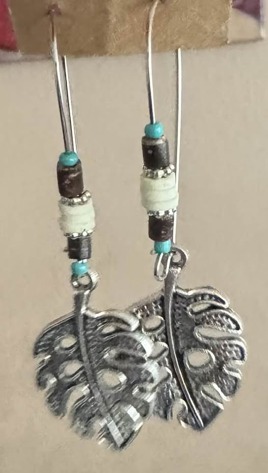 LEAF SILVER EARRINGS