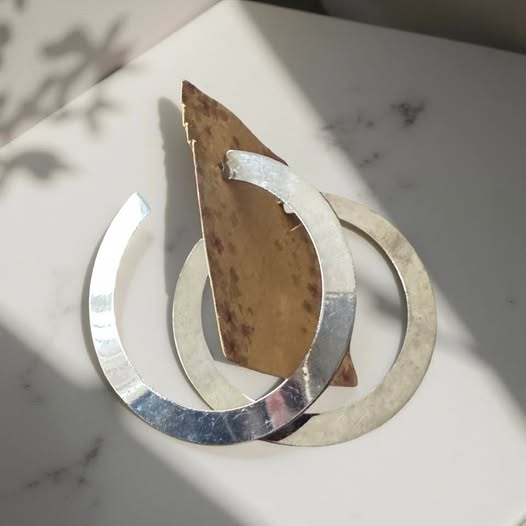 DARK SILVER SLEEK HOOPS