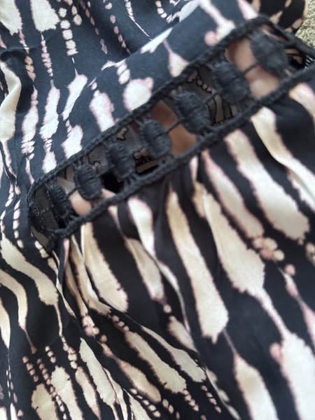 TIE DYE WIDE LEG PANTS SIZE S