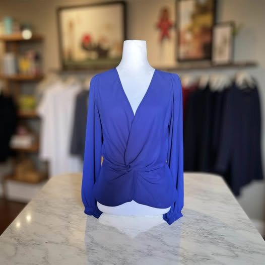 COBALT BLUE BLOUSE SIZE M