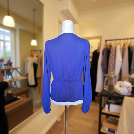 COBALT BLUE BLOUSE SIZE M
