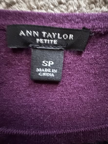 PURPLE LACE SWEATER DRESS SIZE SP