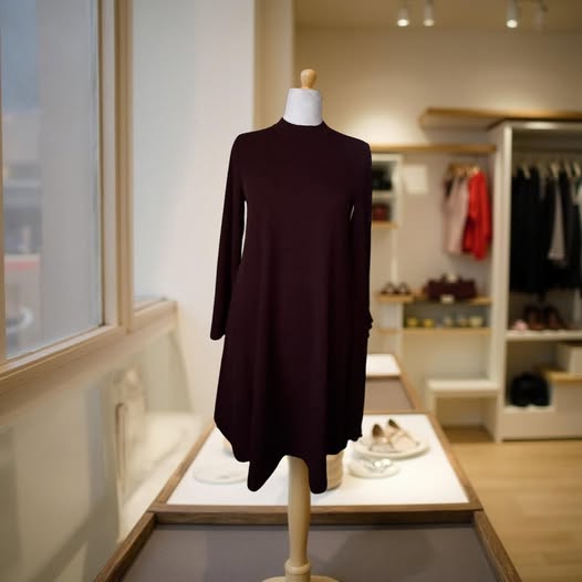 PURPLE SWEATER DRESS SIZE S