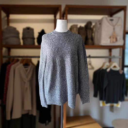 MEN'S ABERCROMBIE & FITCH MULTI GRAY SWEATER SIZE M