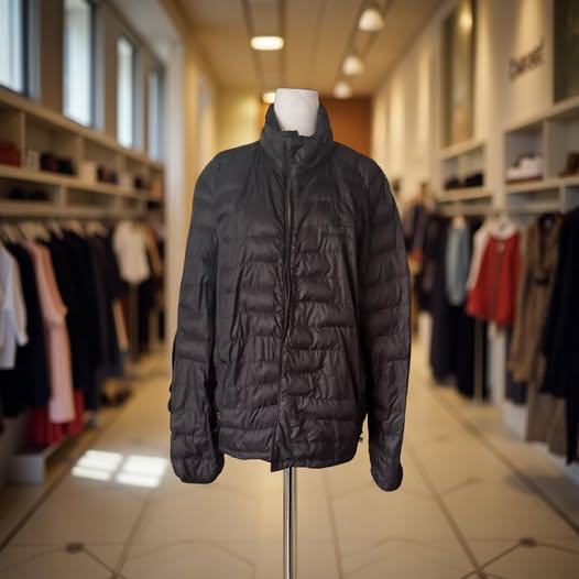 MEN'S GENENTECH BLACK PUFFY JACKET SIZE  M