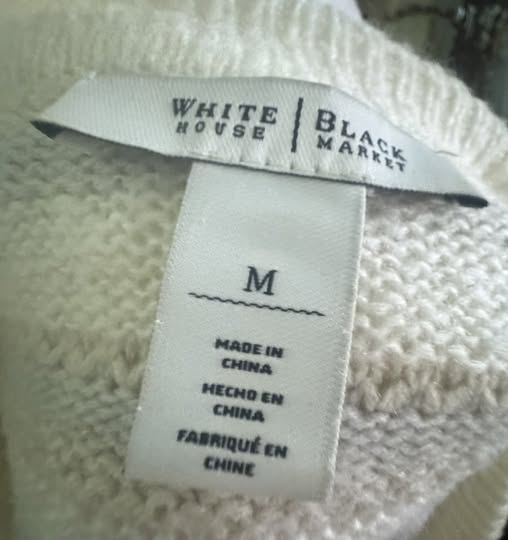 OFF THE SHOULDER SWEATER SIZE M