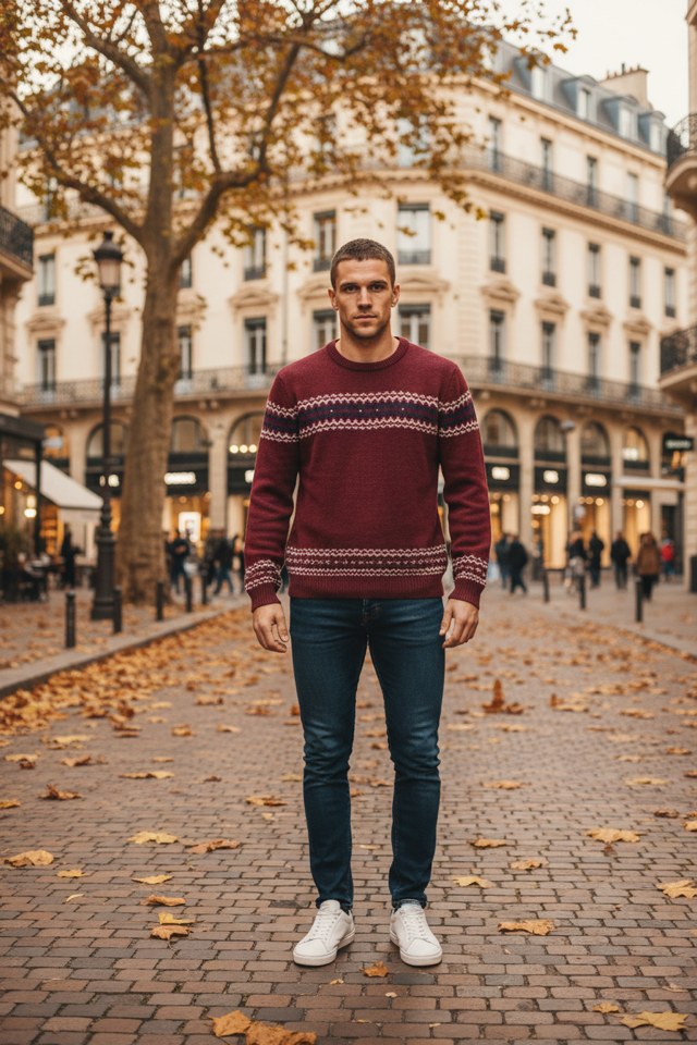 TOMMY HILFIGER RED SWEATER XXL