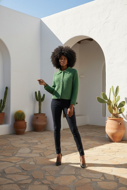 GREEN SWEATER SIZE L