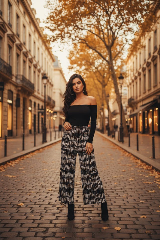 TIE DYE WIDE LEG PANTS SIZE S