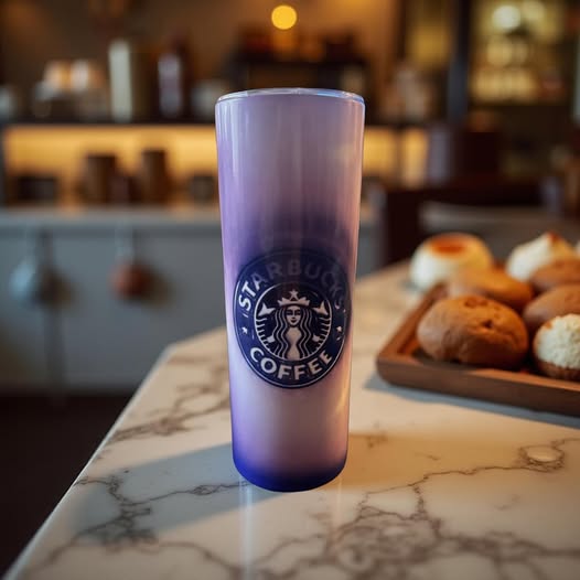 PURPLE STARBUCKS COFFEE TUMBLER