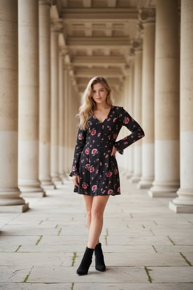 BUTTON DOWN FLORAL DRESS SIZE 6