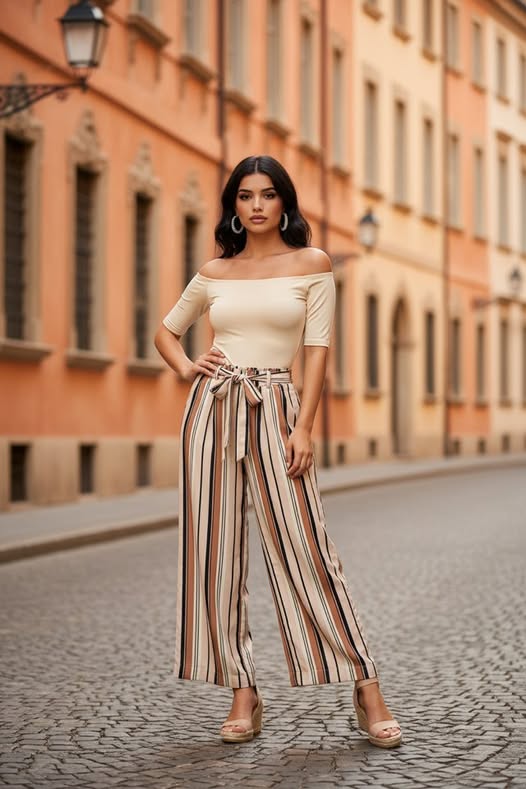Pastel Pinstripe Pants Size XS - Beauty&Beyond