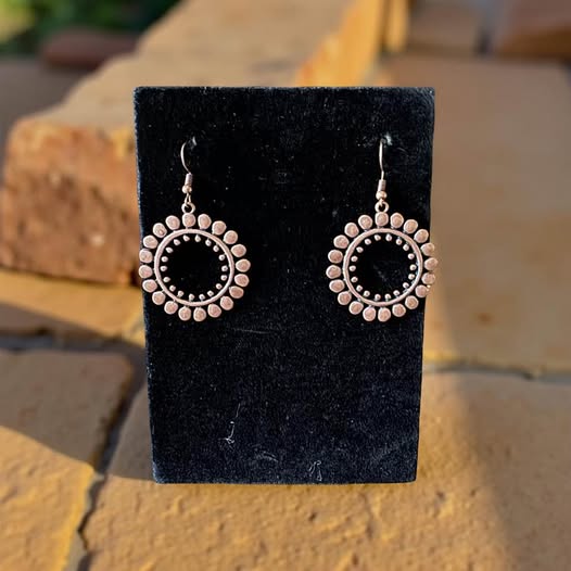 COPPER FLOWER EARRINGS