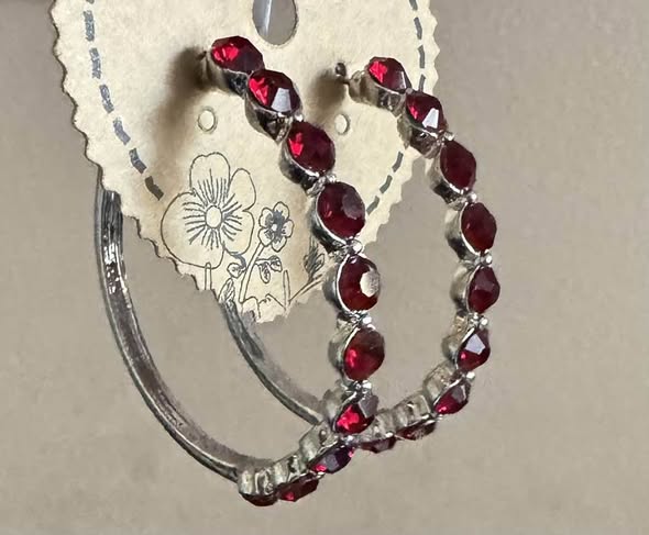 RUBY RED HOOPS