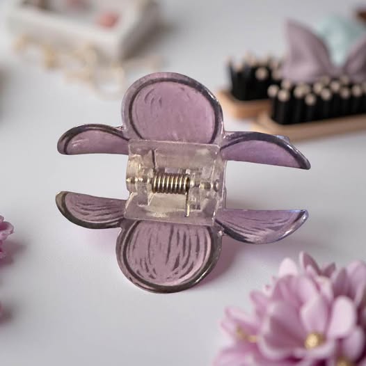 PURPLE 3D FLOWER HAIR CLAW - Beauty&Beyond