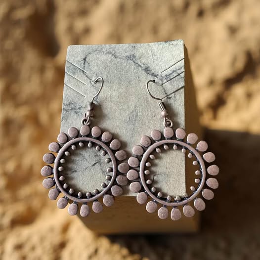 COPPER FLOWER EARRINGS