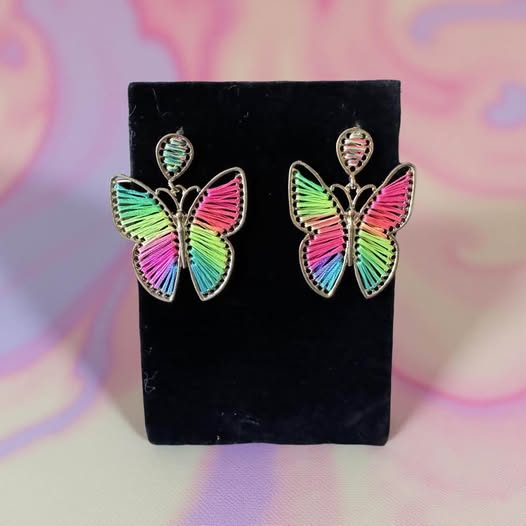 COLORFUL BUTTERFLY EARRINGS
