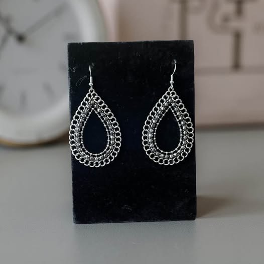 HEMATITE TEAR DROP EARRINGS