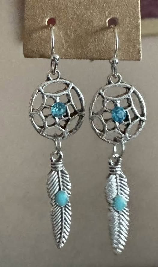 DAINTY FEATHER EARRINGS