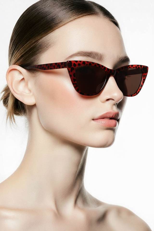 Animal Print Cat Eye Sunglasses - Beauty&Beyond