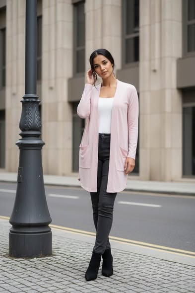 PRETTY IN PINK CARDIGAN SWEATER SIZE M - Beauty&Beyond