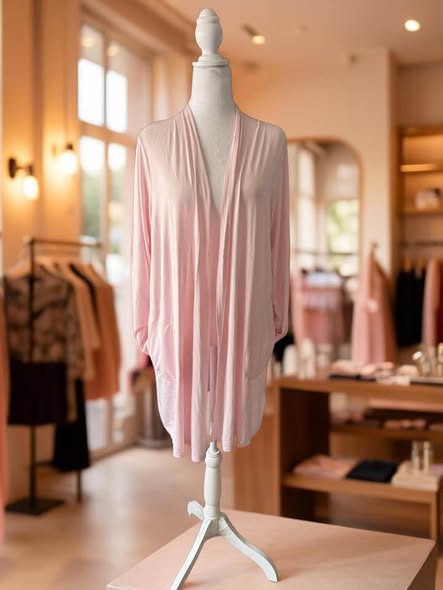 PRETTY IN PINK CARDIGAN SWEATER SIZE M - Beauty&Beyond