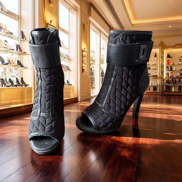 KARL LAGBERFELD HEELED BOOTIES SIZE 5.5 - Beauty&Beyond