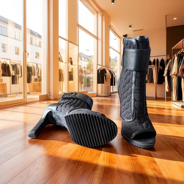 KARL LAGBERFELD HEELED BOOTIES SIZE 5.5 - Beauty&Beyond