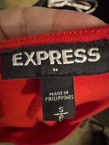 Express Red Long Sleeve Swing Dress – Size Small